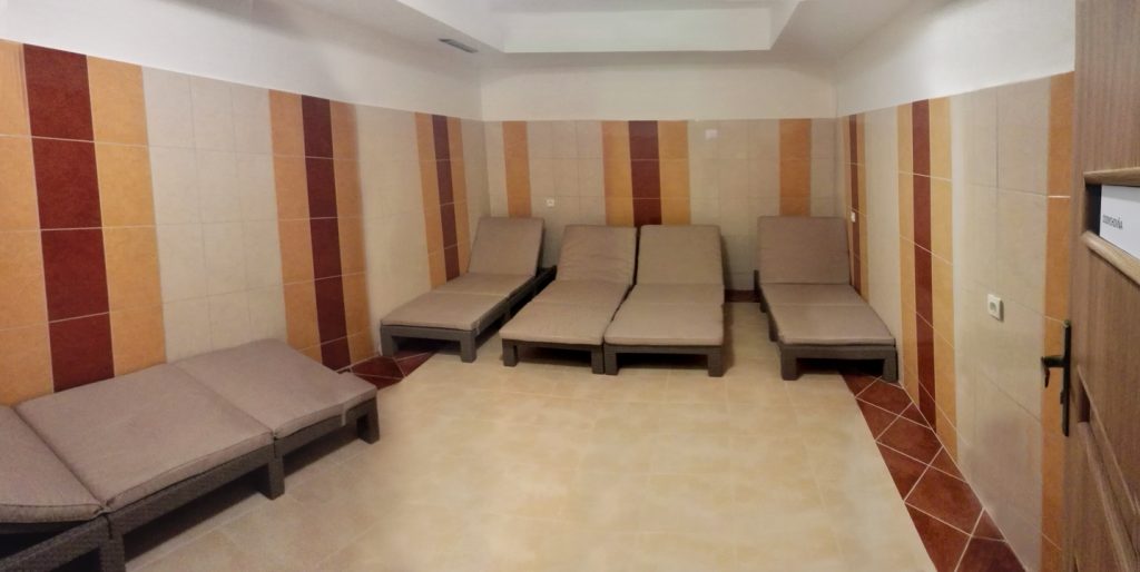 Penzión U Huberta - oddychová miestnosť k saune - panoráma